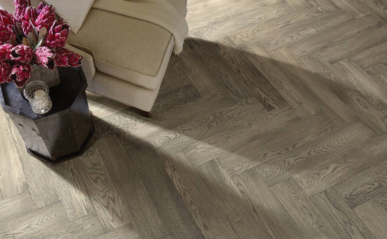 herringbone hardwood in Goleta, CA 