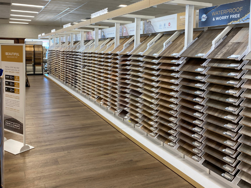 Waterproof wood-look flooring at Carpeteria Carpet One